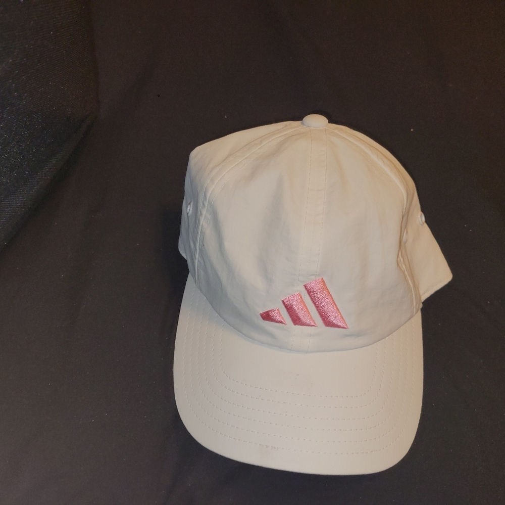 White Adidas aeroready hat